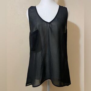 Show Me Your MUMU Tank Sleeveless Blouse Tunic Black Size Small